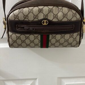 Gucci Beige and Brown Crossbody Bag